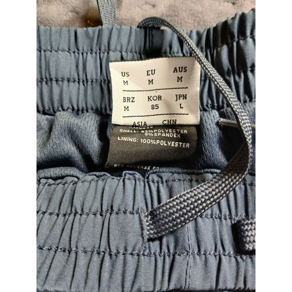 New Balance Mens Track Pants Blue Gray Mesh Lined Ankle Zip Medium NEW - Picture 2 of 8